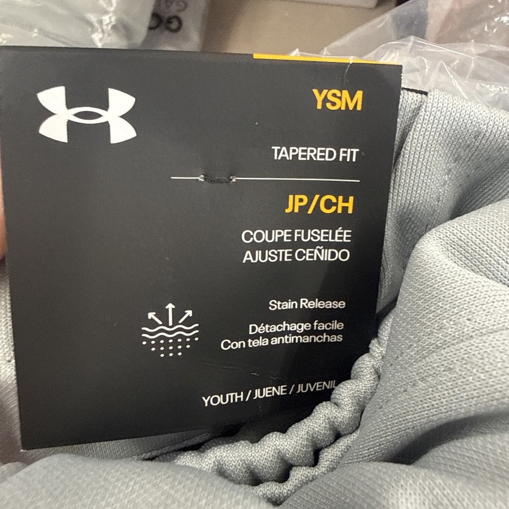 Under Armour Utility Pants Boys Youth Small Tapered Fit Baseball 1374382 NWT - Picture 5 of 5